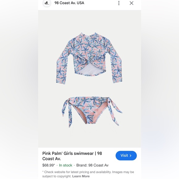 3 matching bathing suits: mom, boy and a girl - Picture 3 of 10